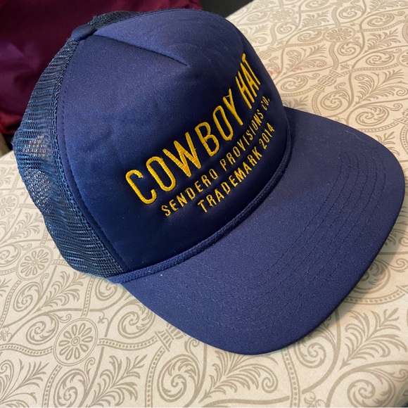 Sendero Provisions Cowboy Hat Navy Blue Trucker Cap SnapBack adult unisex mesh - Picture 1 of 11
